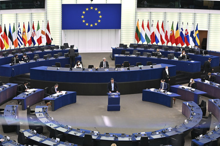Plenartagung im Europäischen Parlament in Straßburg