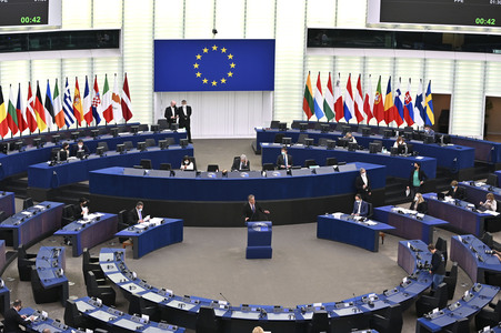 Plenartagung im Europäischen Parlament in Straßburg
