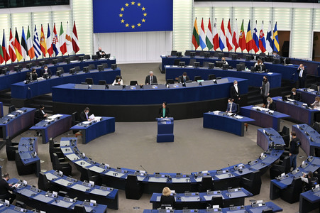 Plenartagung im Europäischen Parlament in Straßburg