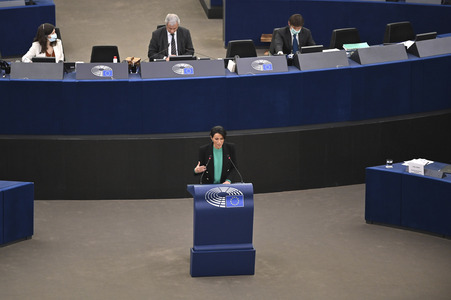 Plenartagung im Europäischen Parlament in Straßburg