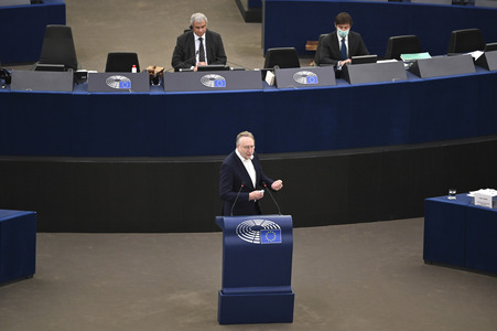 Plenartagung im Europäischen Parlament in Straßburg