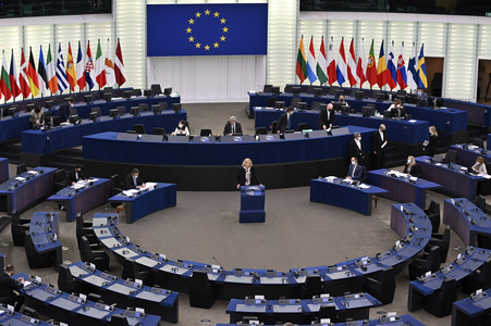 Plenartagung im Europäischen Parlament in Straßburg