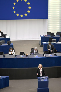 Plenartagung im Europäischen Parlament in Straßburg
