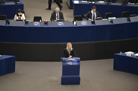 Plenartagung im Europäischen Parlament in Straßburg
