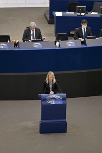 Plenartagung im Europäischen Parlament in Straßburg