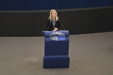 Plenartagung im Europäischen Parlament in Straßburg