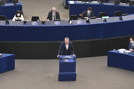 Plenartagung im Europäischen Parlament in Straßburg