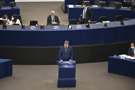 Plenartagung im Europäischen Parlament in Straßburg