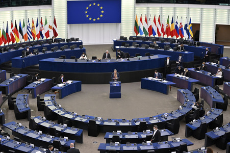 Plenartagung im Europäischen Parlament in Straßburg