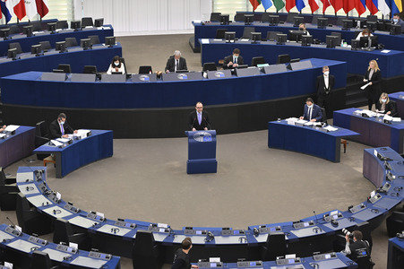 Plenartagung im Europäischen Parlament in Straßburg