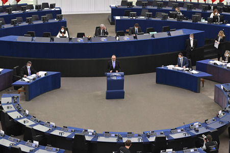 Plenartagung im Europäischen Parlament in Straßburg
