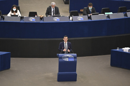 Plenartagung im Europäischen Parlament in Straßburg