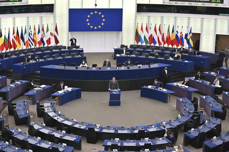 Plenartagung im Europäischen Parlament in Straßburg