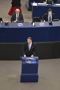 Plenartagung im Europäischen Parlament in Straßburg