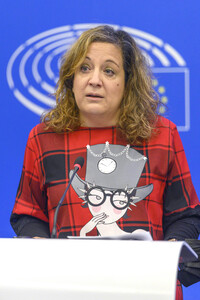 Pressekonferenz im Europäischen Parlament in Straßburg