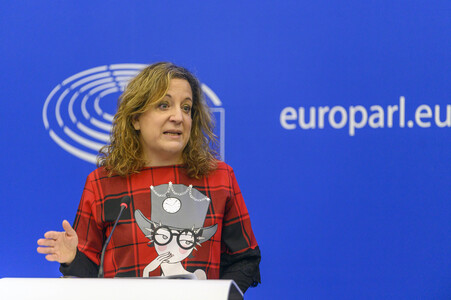 Pressekonferenz im Europäischen Parlament in Straßburg