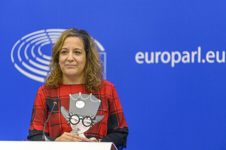 Pressekonferenz im Europäischen Parlament in Straßburg