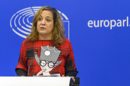Pressekonferenz im Europäischen Parlament in Straßburg
