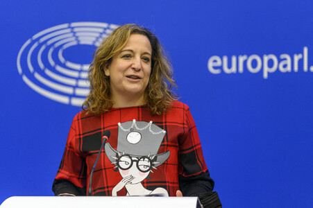Pressekonferenz im Europäischen Parlament in Straßburg