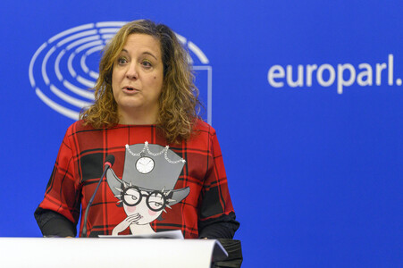Pressekonferenz im Europäischen Parlament in Straßburg