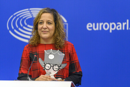 Pressekonferenz im Europäischen Parlament in Straßburg