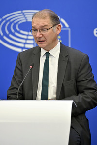 Pressekonferenz im Europäischen Parlament in Straßburg