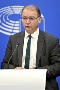 Pressekonferenz im Europäischen Parlament in Straßburg