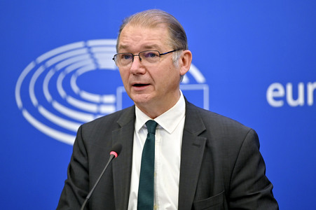 Pressekonferenz im Europäischen Parlament in Straßburg