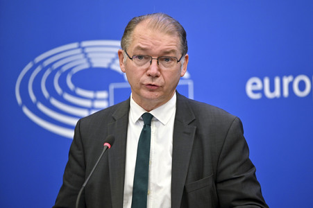 Pressekonferenz im Europäischen Parlament in Straßburg