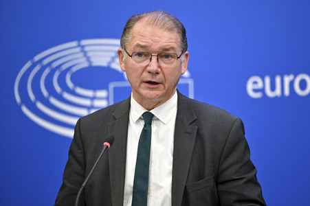 Pressekonferenz im Europäischen Parlament in Straßburg