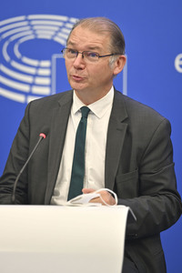 Pressekonferenz im Europäischen Parlament in Straßburg