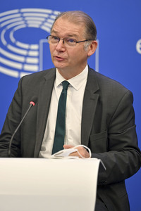 Pressekonferenz im Europäischen Parlament in Straßburg