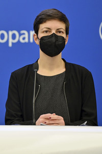 Pressekonferenz im Europäischen Parlament in Straßburg