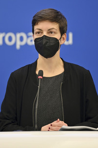 Pressekonferenz im Europäischen Parlament in Straßburg