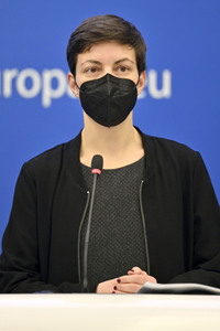 Pressekonferenz im Europäischen Parlament in Straßburg