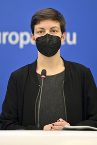 Pressekonferenz im Europäischen Parlament in Straßburg