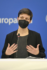 Pressekonferenz im Europäischen Parlament in Straßburg