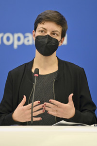Pressekonferenz im Europäischen Parlament in Straßburg