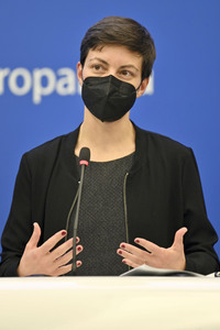Pressekonferenz im Europäischen Parlament in Straßburg