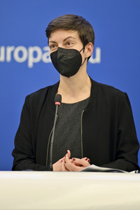 Pressekonferenz im Europäischen Parlament in Straßburg