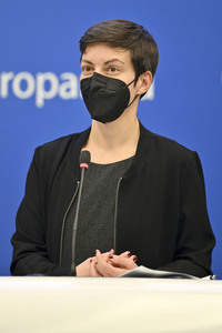 Pressekonferenz im Europäischen Parlament in Straßburg