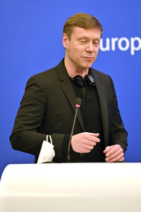 Pressekonferenz im Europäischen Parlament in Straßburg