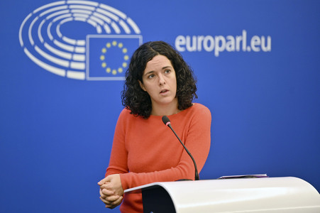Pressekonferenz im Europäischen Parlament in Straßburg