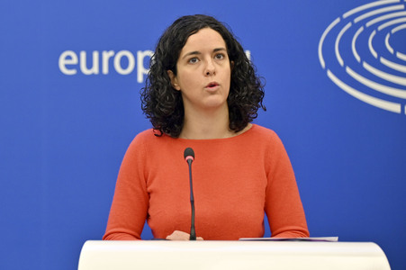 Pressekonferenz im Europäischen Parlament in Straßburg