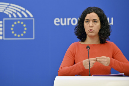 Pressekonferenz im Europäischen Parlament in Straßburg