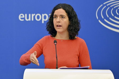 Pressekonferenz im Europäischen Parlament in Straßburg