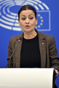 Pressekonferenz im Europäischen Parlament in Straßburg