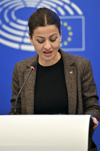 Pressekonferenz im Europäischen Parlament in Straßburg