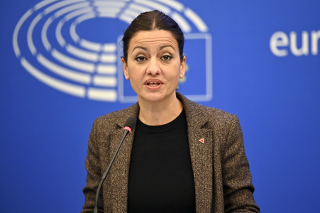 Pressekonferenz im Europäischen Parlament in Straßburg