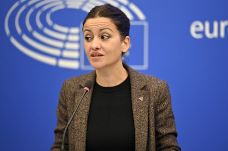 Pressekonferenz im Europäischen Parlament in Straßburg